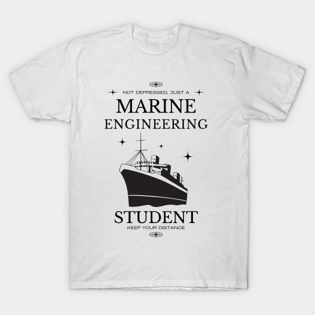 Marine Engineering - White Version - Engineers T-Shirt by Millusti